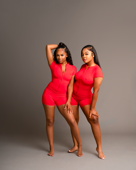 Crimson Allure Bodysuit